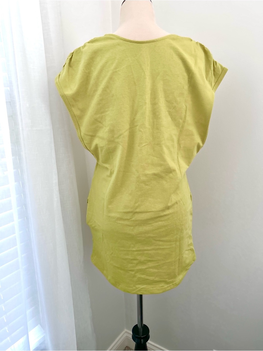 ☀️(A459) NEW Free People Free-est Alex Cotton Jersey Mini Dress. Green. Large - Picture 7 of 13